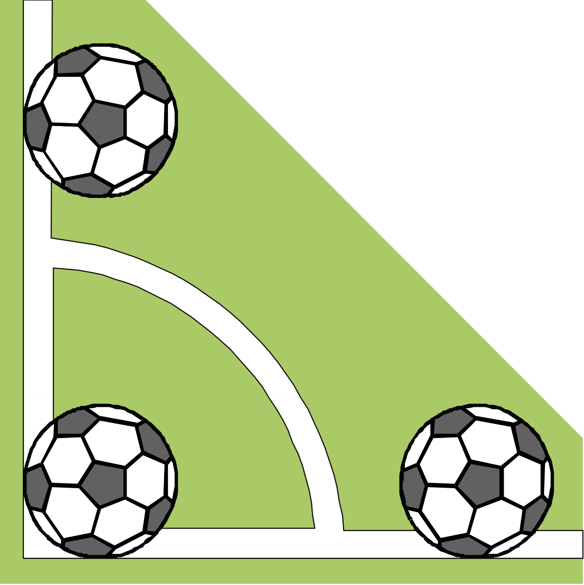 Soccer Field Clipart: Borders and Corners for Dynamic Sports Designs