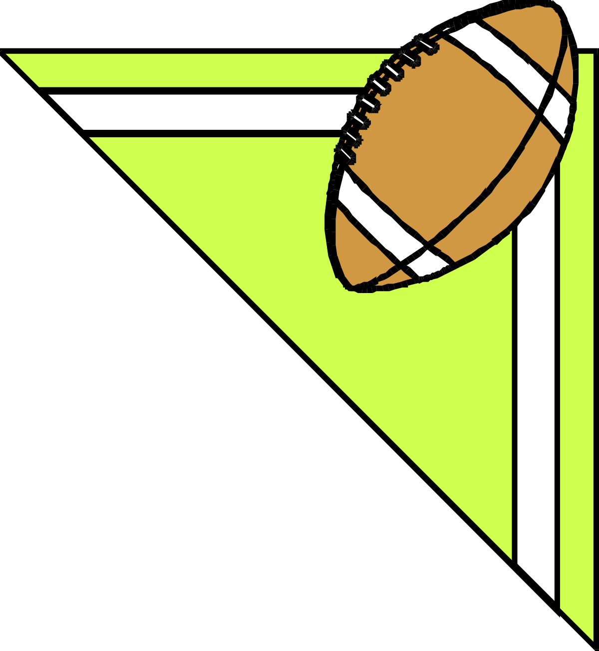 a football ball on a green background clip art png transparent Football Ball Clipart on Green Background - Borders and Corners Design