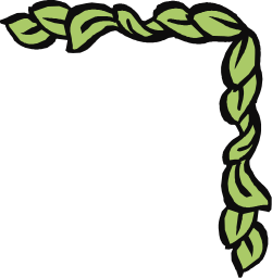 Green Leaf Frame Clipart - Elegant Borders and Corners