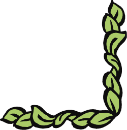 Green Leaf Border Clipart - Nature-Inspired Decorative Corners