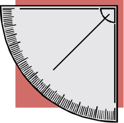 Clock Clipart with Red Background - Borders and Corners Design