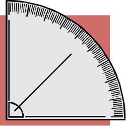 Red Background Clock Clipart: Stylish Borders & Corners Design
