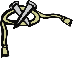 Dynamic Kick Clipart - Person Performing a Kick with Hands