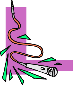 Borders and Corners Clipart: Pencil and Pen on Purple Background