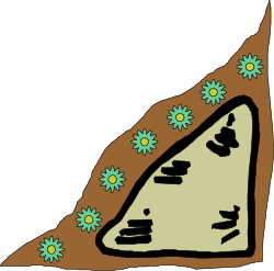 Pizza with Flowers Clipart - Elegant Borders and Corners Design