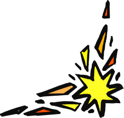 Falling Yellow Star Clipart with Borders and Corners
