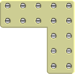 Creative Borders and Corners with Letter P Holes Clipart