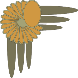 Flower Clipart with Long Stem - Elegant Borders & Corners Design