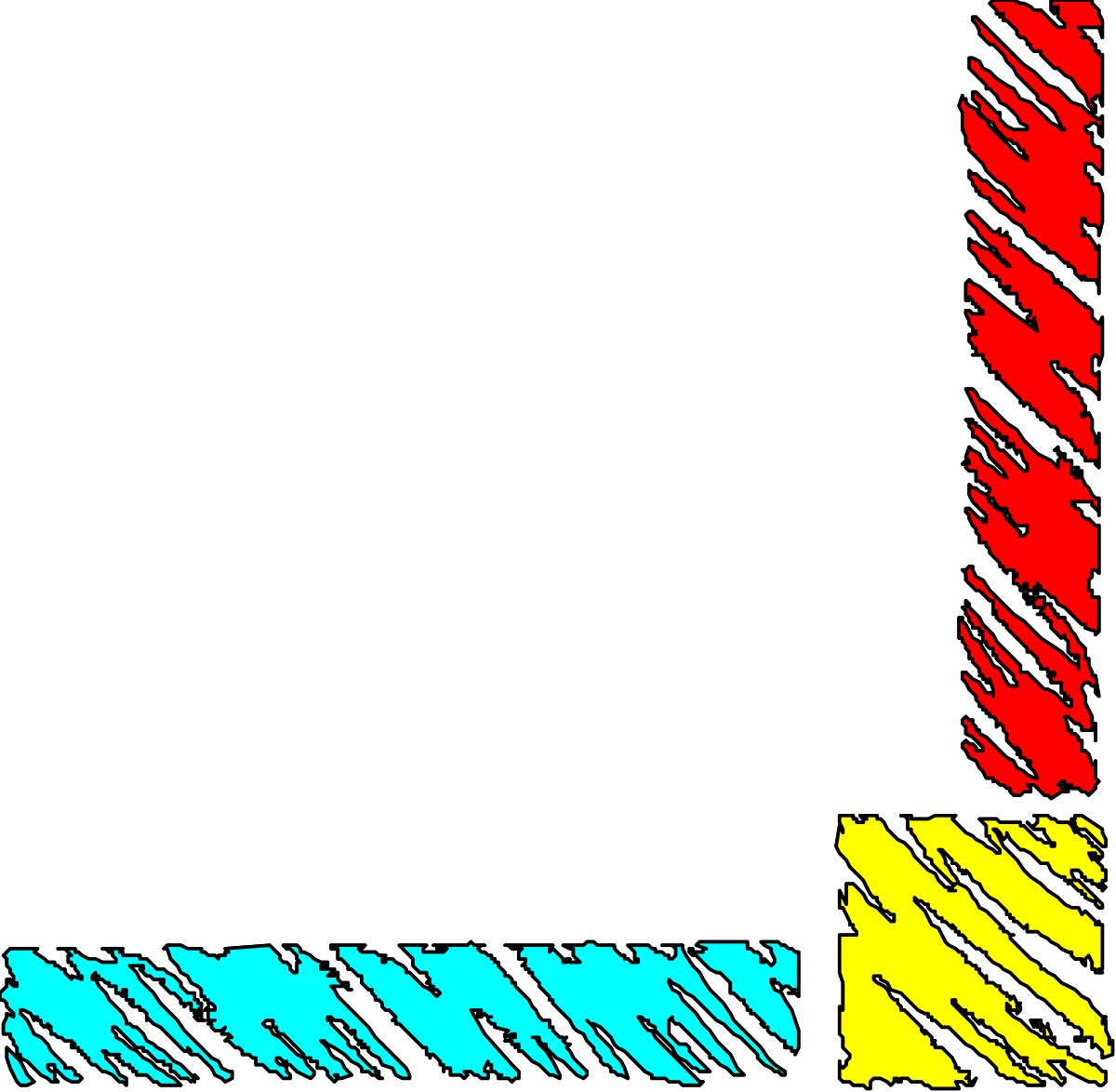 Black and White Photo Frame with Colorful Borders - Clipart Design