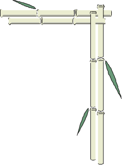 Bamboo Pole Clipart: Decorative Borders and Corners for Creative Designs