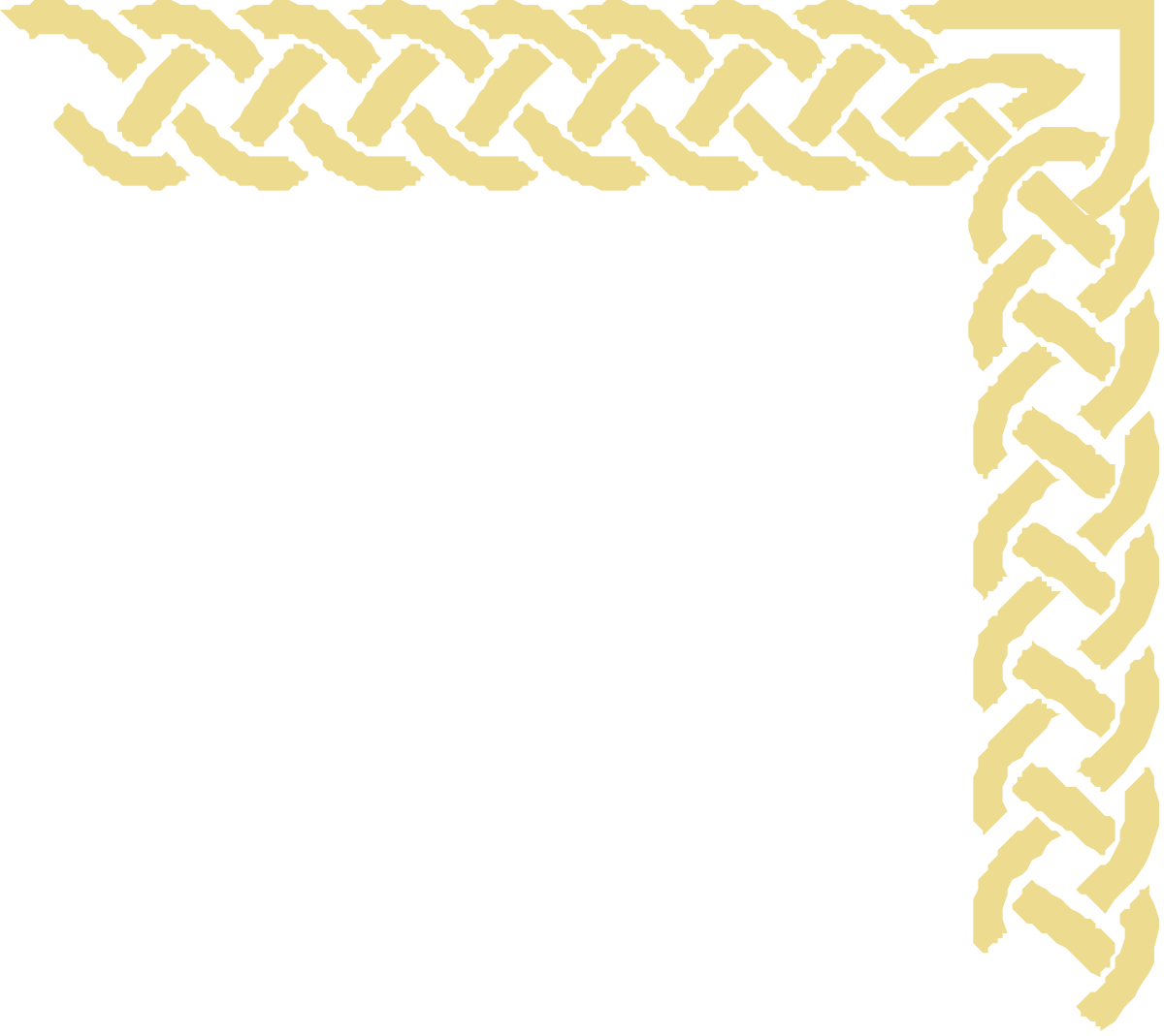 Elegant Gold Braid Pattern Frame Clipart for Creative Borders & Corners
