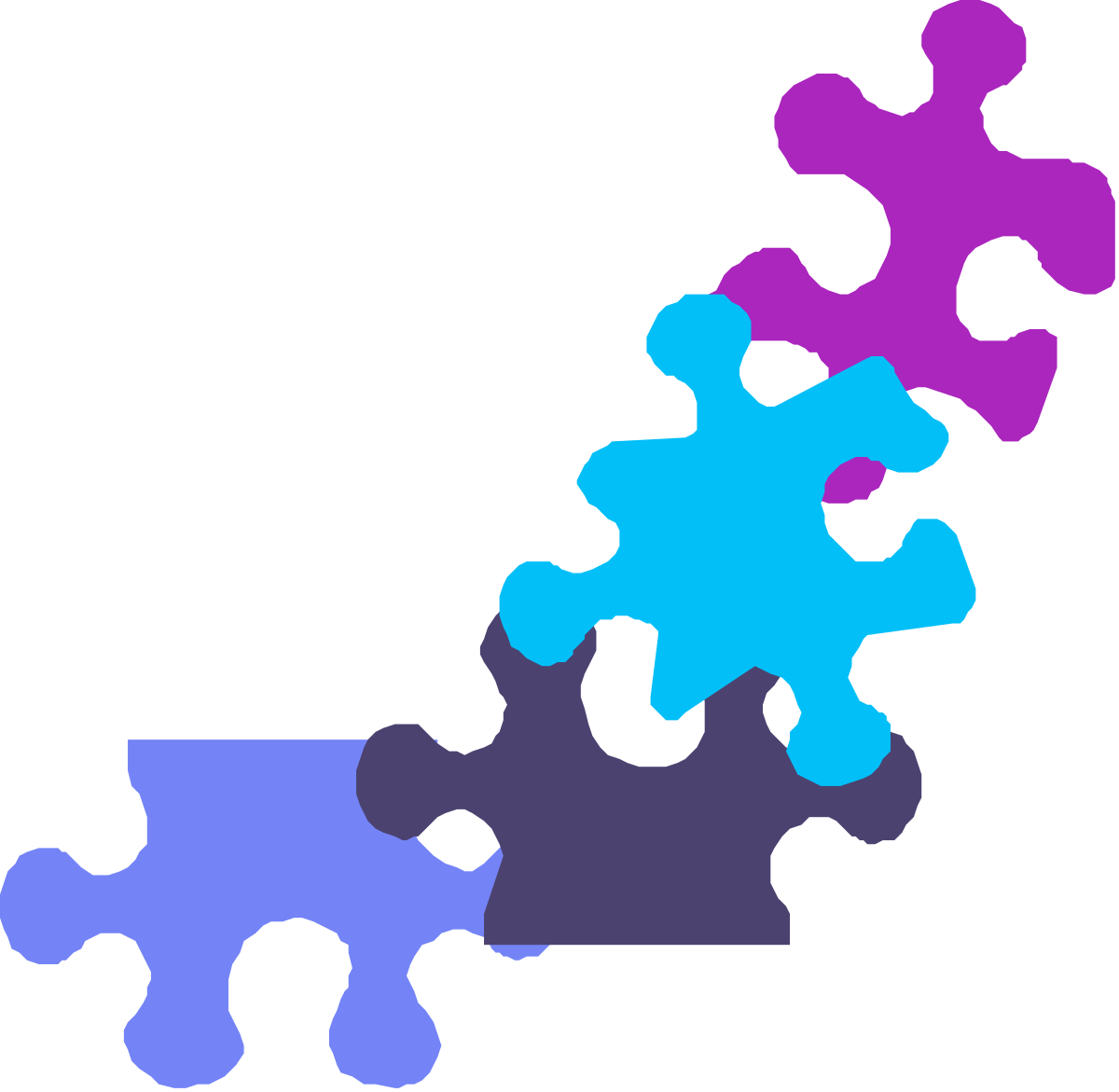 a puzzle piece with four pieces missing clip art png transparent Puzzle Piece Borders and Corners - Creative Clipart Design