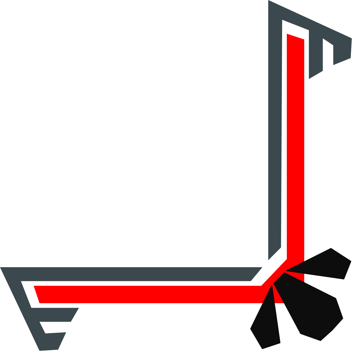 a red and gray square with a bow clip art png transparent Red and Gray Square Border Clipart with Bow: Elegant Decorative Design