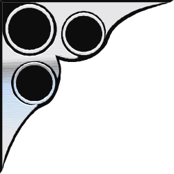 Gun Clipart - Stylish Black and White Borders and Corners