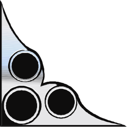Black and White Speakers Clipart - Elegant Borders and Corners Design