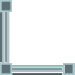 Black and White Square Frame Clipart - Stylish Borders and Corners