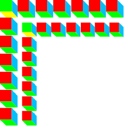 Colorful Square Borders and Corners Clipart - Vibrant Pattern Designs