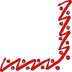 Love Frame Clipart - Red and Black Borders and Corners Design