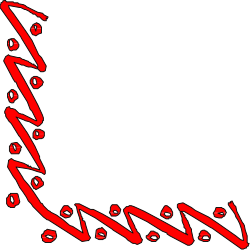 Stylish Red and Black Borders and Corners Clipart with Logo