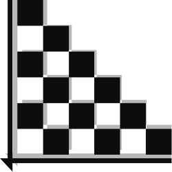 Borders and Corners: Stylish Bar Graph Clipart for Dynamic Design