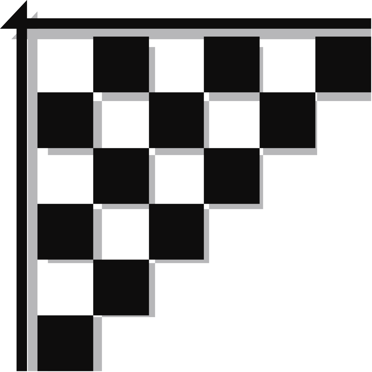 a black and white image of a square shape clip art png transparent Black and White Square Borders and Corners Clipart for Creative Projects