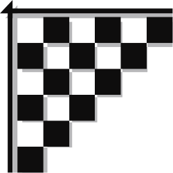 Black and White Square Borders and Corners Clipart for Creative Projects