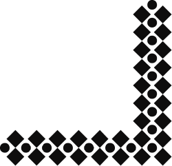 Black and White Square Pattern Clipart - Stylish Borders and Corners