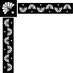 Black and White Floral Frame Clipart - Elegant Borders and Corners Design