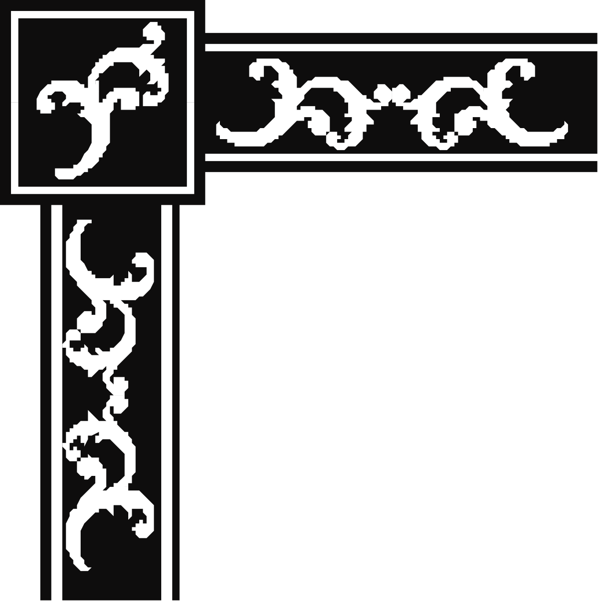 Borders and Corners: Creative Cross Clipart for Elegant Designs