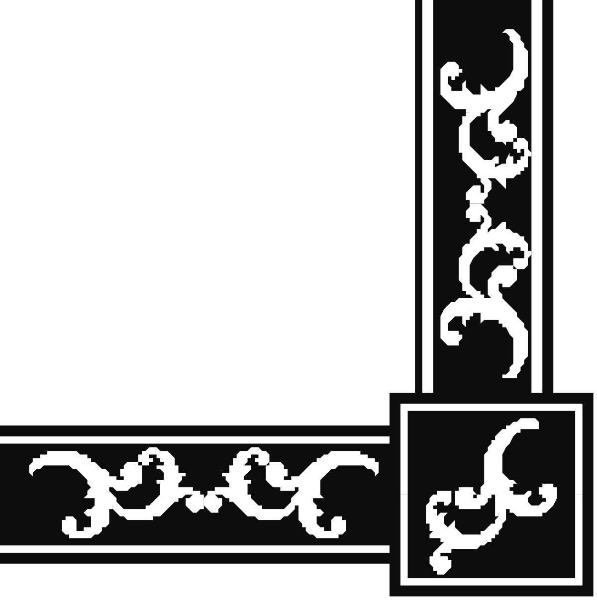 New York School of Art Logo Clipart: Elegant Borders and Corners