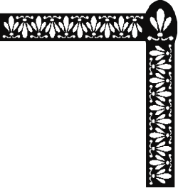 White Floral and Leaf Frame Clipart - Elegant Borders and Corners Design