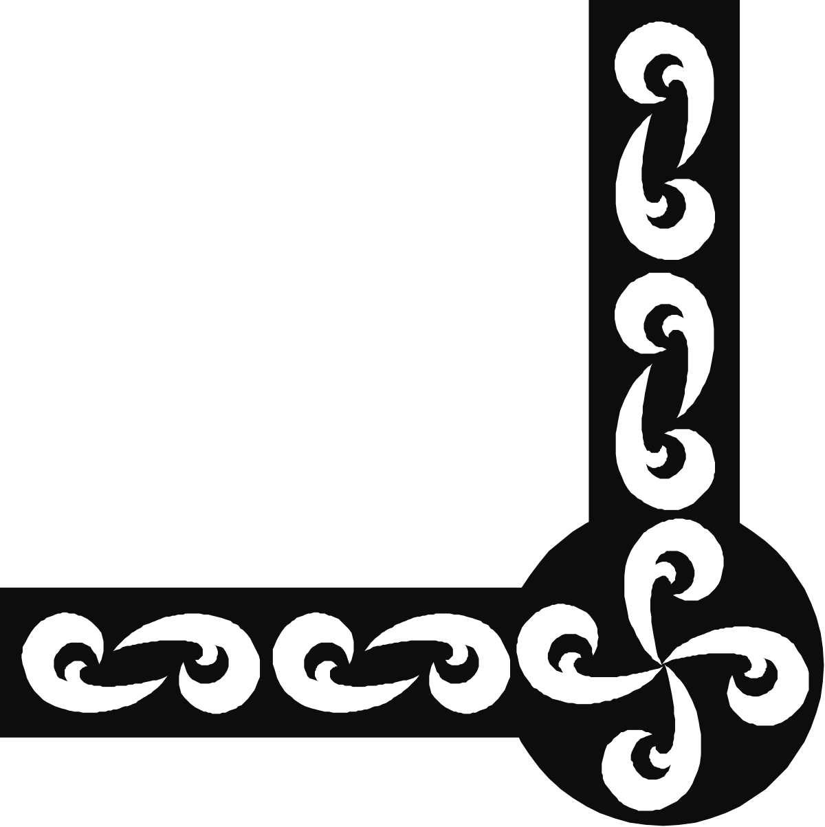 Elegant Black and White Frame Borders and Corners Clipart