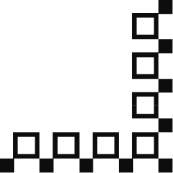 Square Black and White Photo Frame Clipart for Creative Borders and Corners