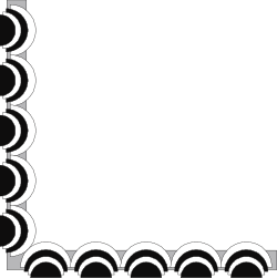 Black and White Square Border Clipart - Elegant Corner Designs