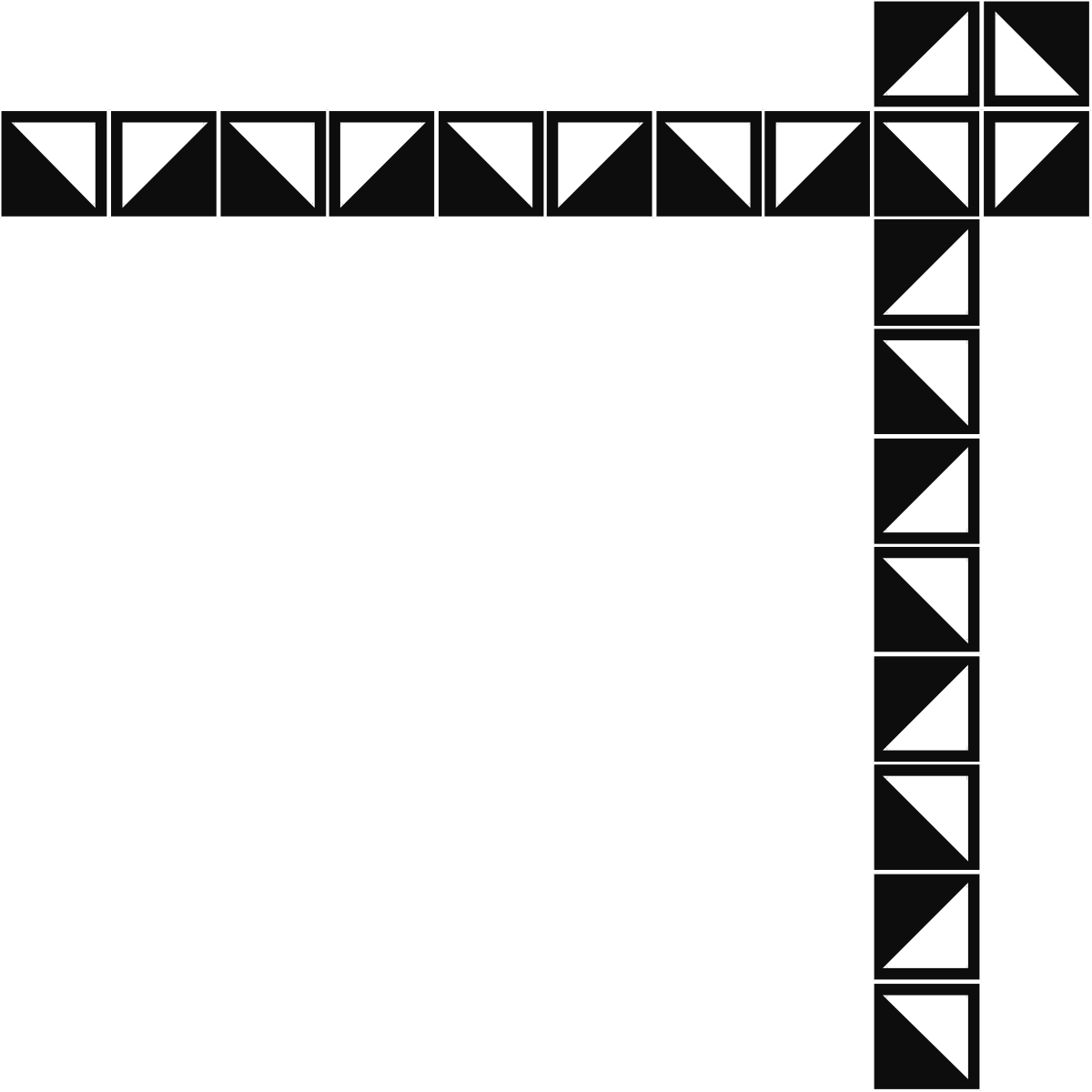Black and White Triangle Frame Clipart - Elegant Borders and Corners Design