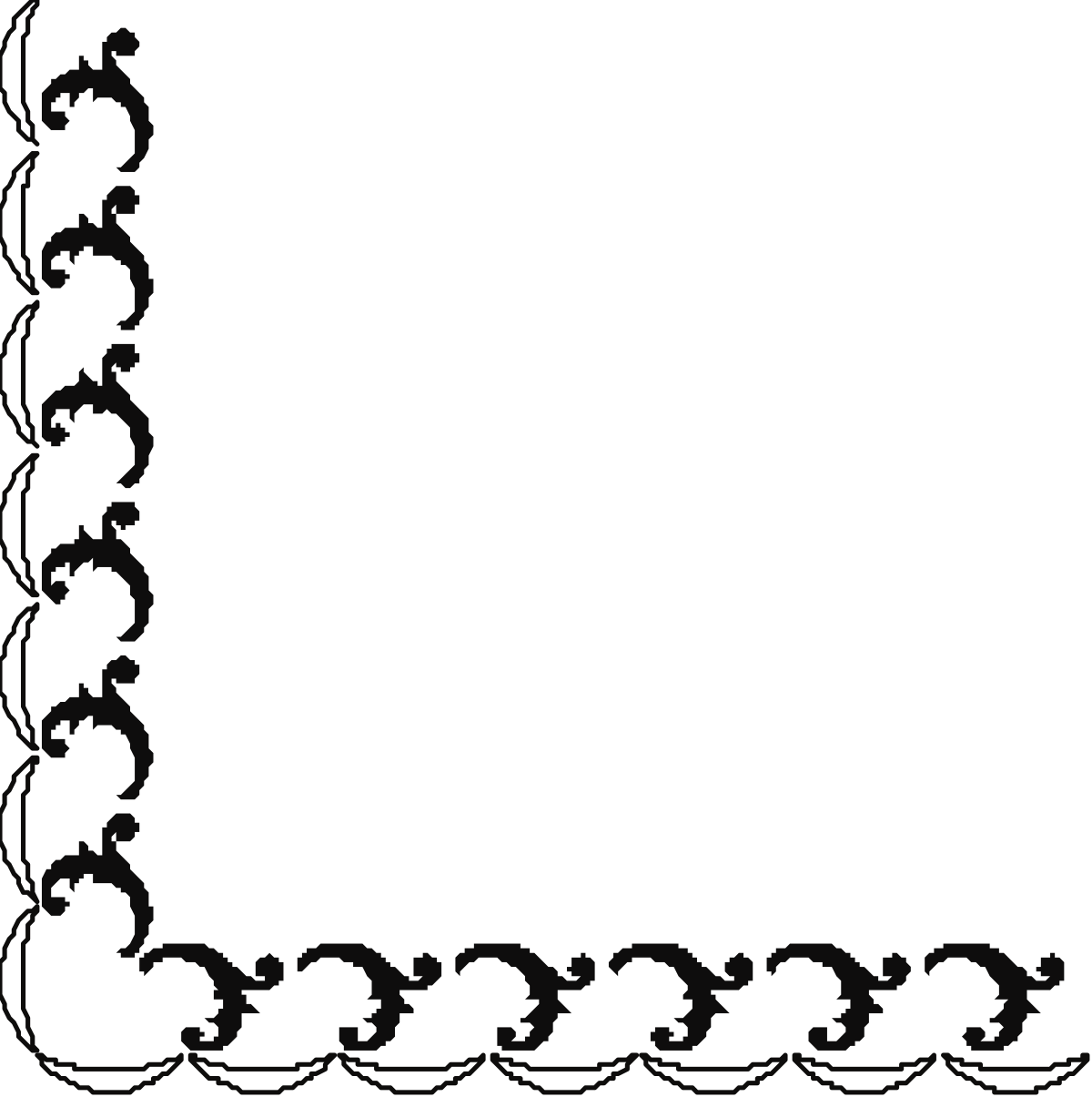 Square Frame with Border Clipart  Elegant Corner Designs