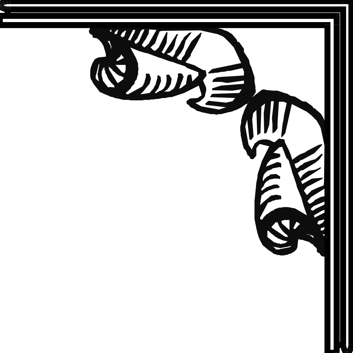 Zebra Borders and Corners Clipart - Elegant Framed Designs