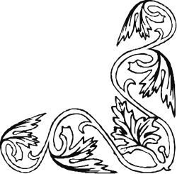 Snake Clipart on Black Background - Decorative Borders and Corners