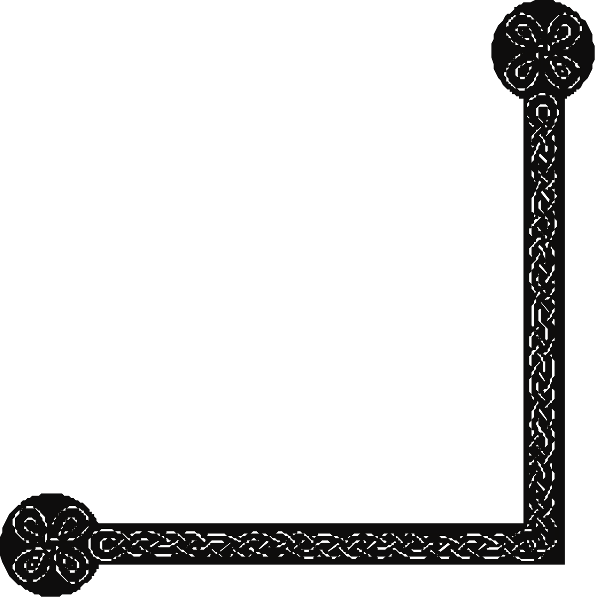 Celtic Border Clipart - Elegant Corners and Decorative Edges