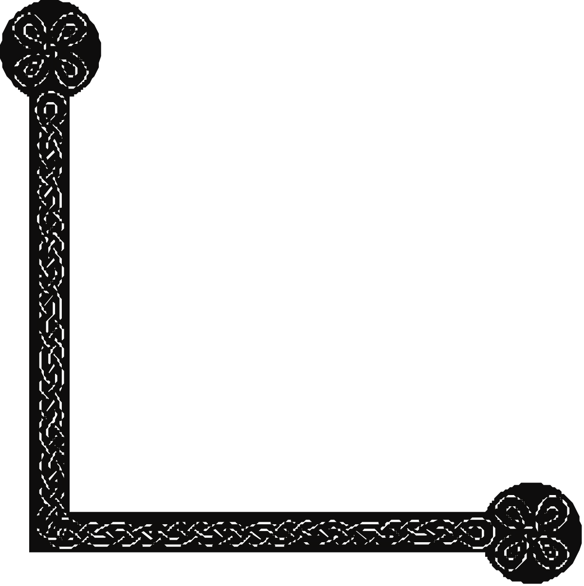 Celtic Borders and Corners: Elegant PNG Clipart Designs