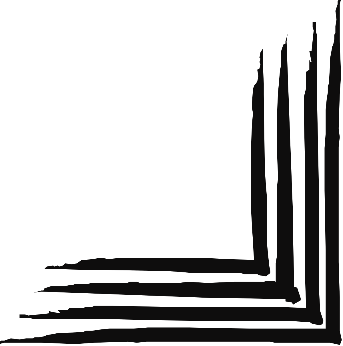 Black and White Tower Clipart - Elegant Borders and Corners Design