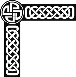 Celtic Cross Clipart - Decorative Borders and Corners for Creative Designs