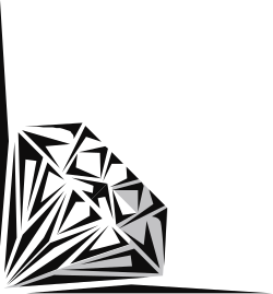 Elegant Black and White Diamond Clipart Borders and Corners
