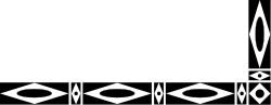 Black and White Pattern with White Border Clipart: Elegant Borders and Corners
