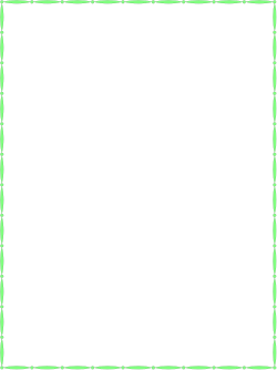 Green Bamboo Frame Clipart with Black Background
