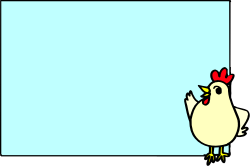 Charming Chicken Clipart with Red Bow: Perfect for Borders & Backland Designs