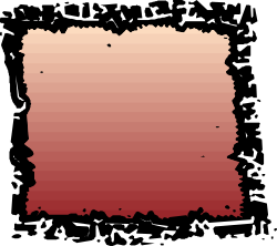 Vibrant Red and Orange Gradient Borders on Black Background Clipart
