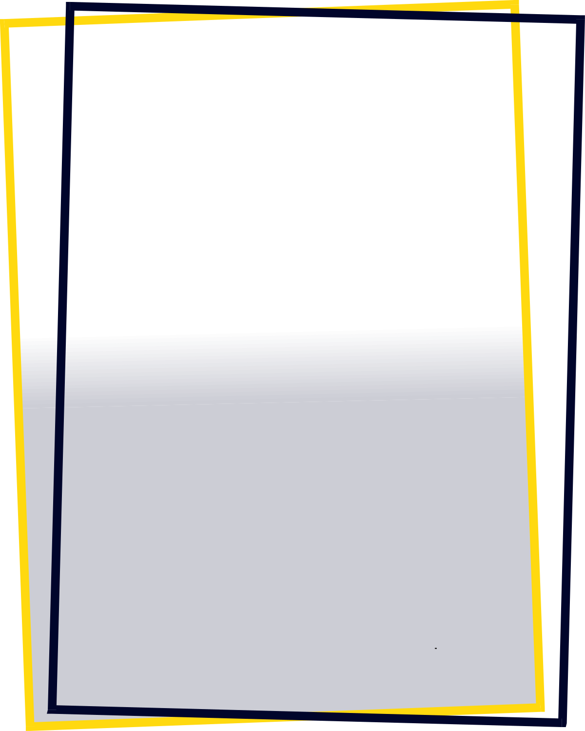 Yellow Border Clipart - Elegant Blank Paper Design for Creative Projects