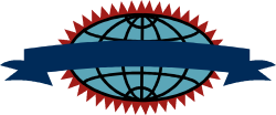 Globe with Ribbon Clipart - Elegant Borders for Design