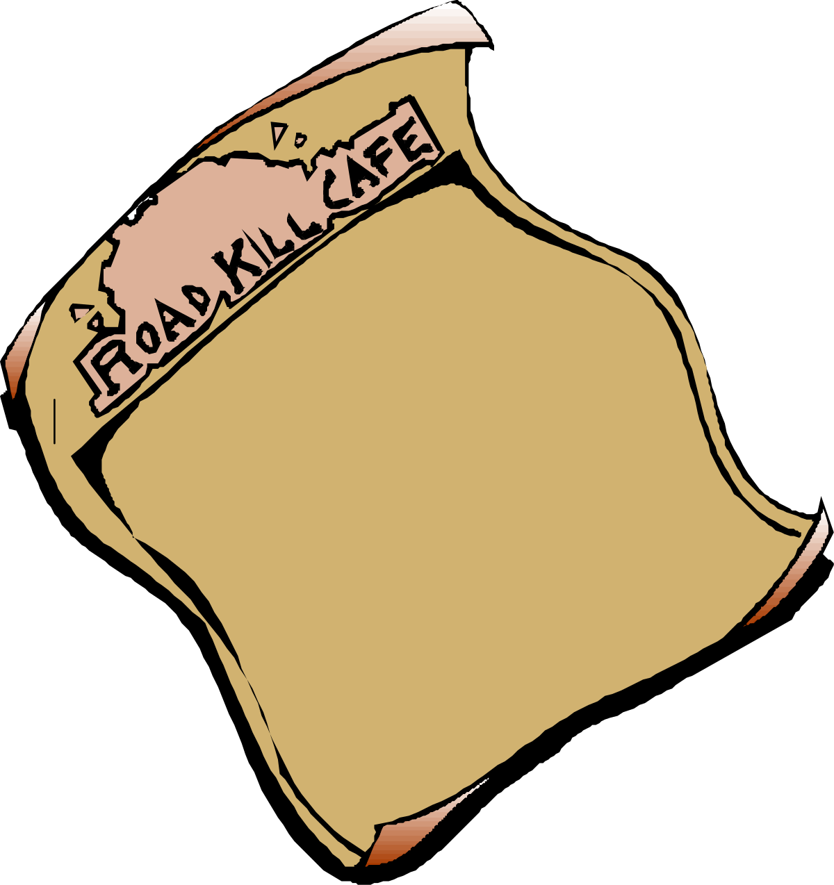 Creative Borders Clipart Featuring a Piece of Paper with Name Design